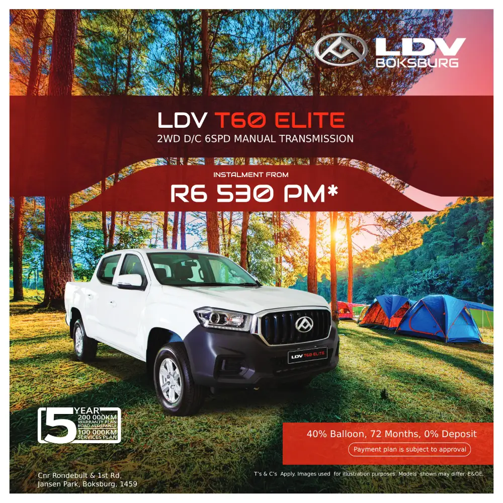 LDV SA – October – T60 Elite